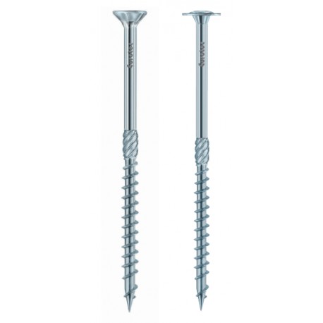 Lot de 20 vis auto-taraudeuses à double extrémité M6 x 60 mm vis à bois pour fixation de meubles en zinc