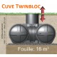 RECUPERATION EAU DE PLUIE - TWINBLOC CUVE ENTERREE