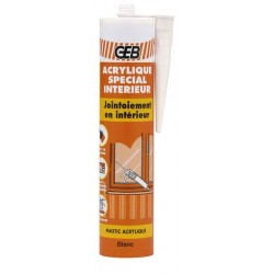 MASTIC D'ETANCHEITE INTERIEUR - GEB ACRYLIQUE