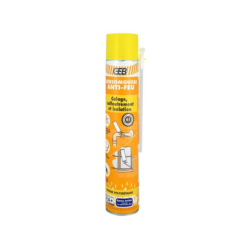 Mousse polyuréthane monocomposante, auto-expansive jaune 500ml