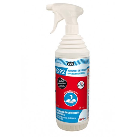 GEB G92, nettoyant de surfaces pour climatisation, ventilation, vmc