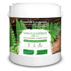 PEINTURE BLANCHE SATIN INTERIEUR - NATURA ECOCERT