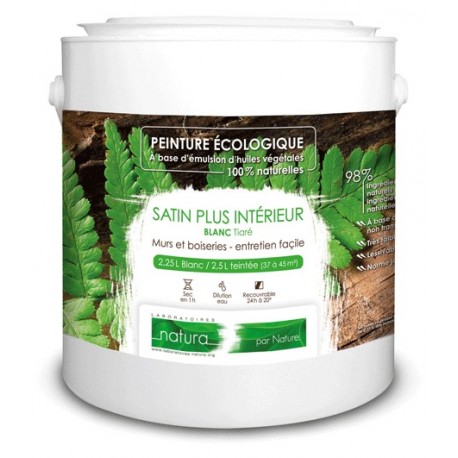 Peinture naturelle écologique intérieur extérieur aspect satin