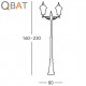 KOLARZ WESTMINSTER - LAMPADAIRE DOUBLE EXTERIEUR