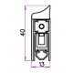 PLINTHE AUTOMATIQUE PORTE  - PROFILE ALUMINIUM