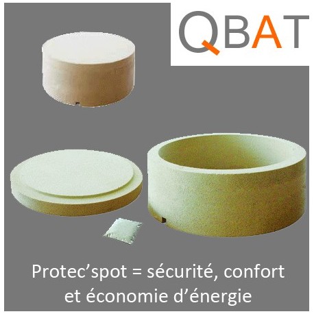 Soprema protec'spot, cache de protection pour spot encastré, isolation