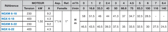 Calpeda NGX pompe à eau 1.5 kW